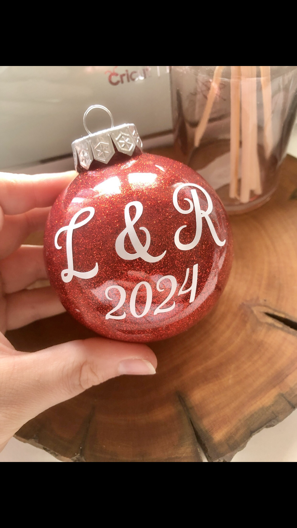 Personalised Glitter Baubles